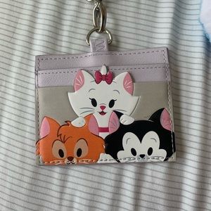 Aristocats Loungefly lanyard and card holder